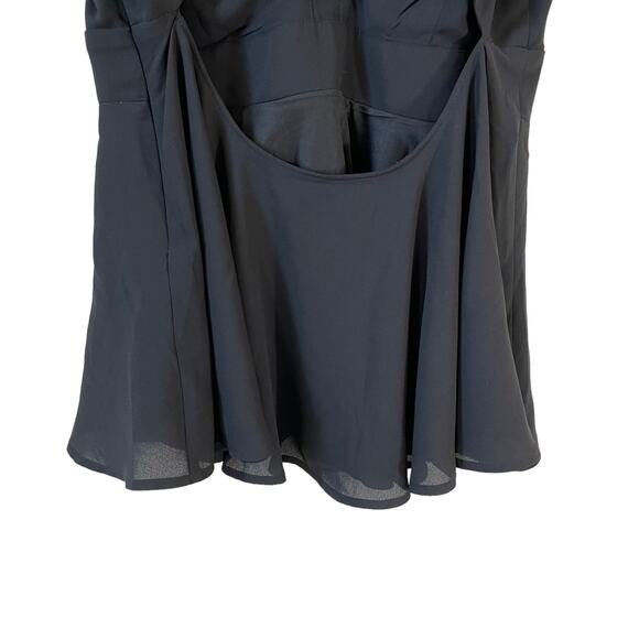 Express Womens Strappy VNeck Babydoll Cami Tank Top Black S Fairy Whimsigoth Y2K - Picture 6 of 10